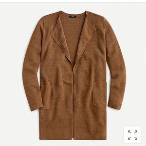 Jcrew Juliette collarless sweater-blazer
